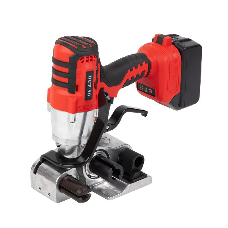 „BCT40“ akumuliatoriaus valdoma pririšimo aparatas, skirtas virvėms, sukuriančioms 40 mm